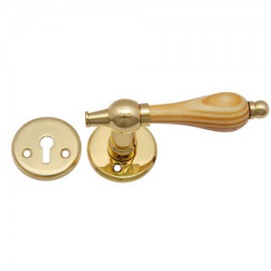 "Corinthians" Brass Handle with Rose 